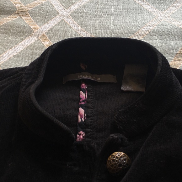 Liz Claiborne Black Corduroy Jacket - Picture 4 of 4